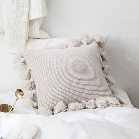 Tassel Pillow Cover