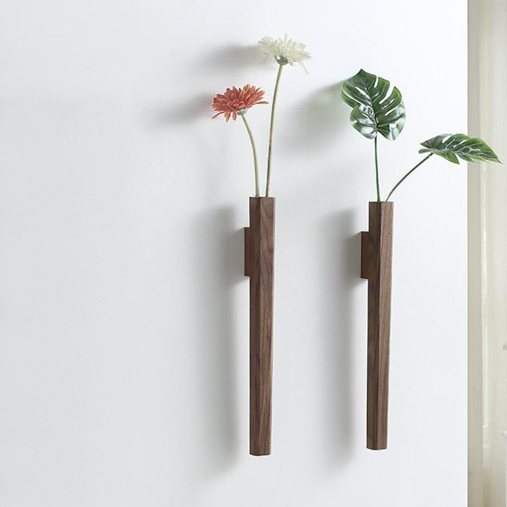 Wood Wall Botanical Holder