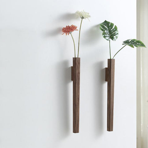 Wood Wall Botanical Holder